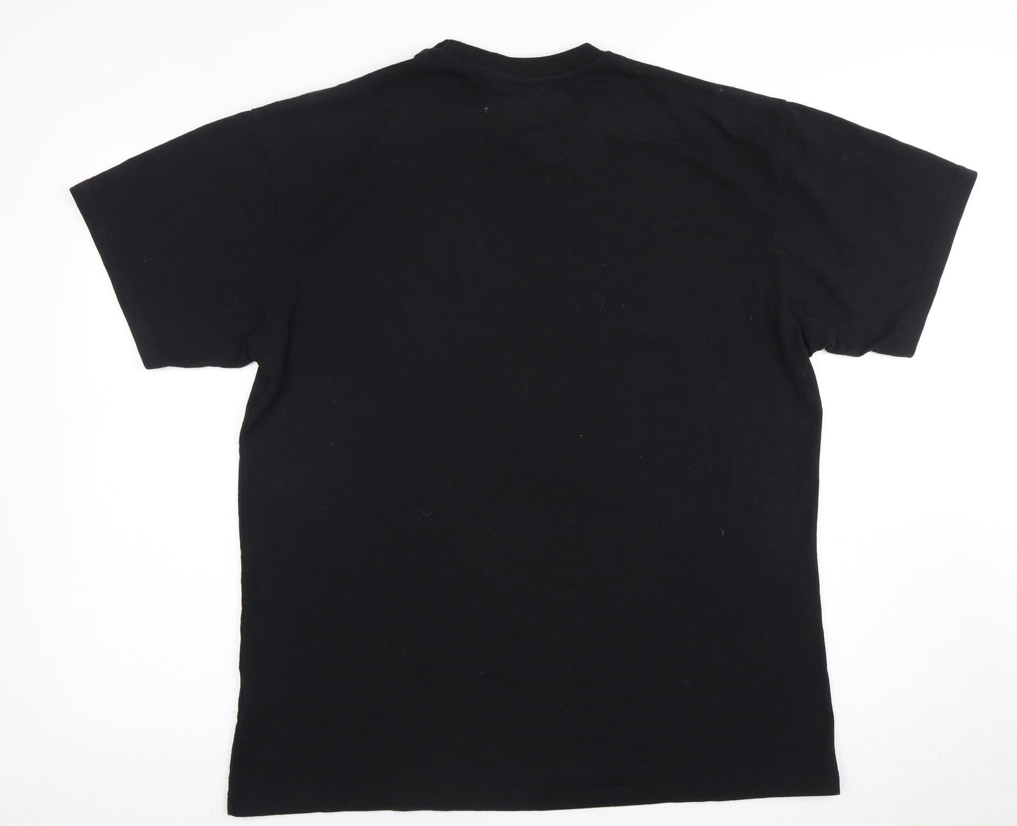 Pull&Bear Men's Black Music Graphic T-Shirt Size L