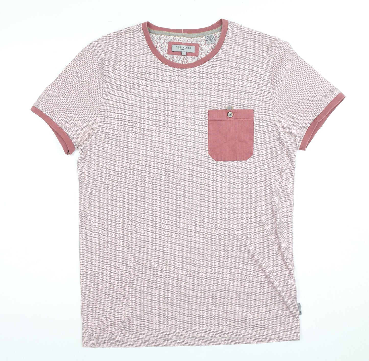 Ted Baker Men's Pink Short Sleeve T-Shirt M