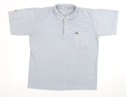Lacoste Men's Blue Polo Shirt M Short Sleeve Casual
