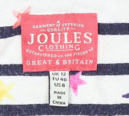 Womens UK Size 12 Joules Multicoloured Basic T-Shirt