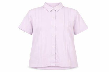 Womens UK Size 16 Damart Pink Basic Button-Up