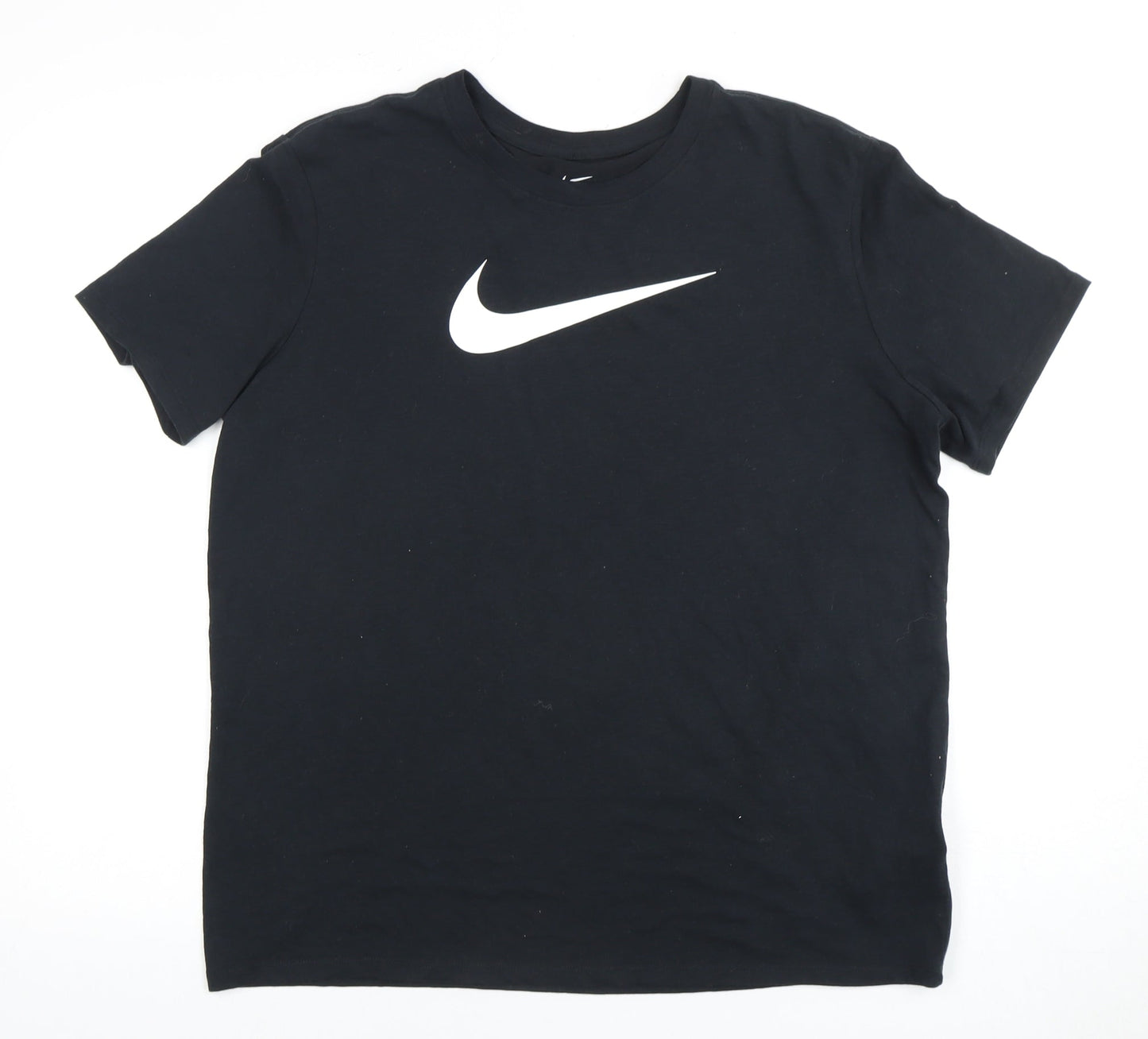 Nike Black T-Shirt, Unisex, L, Moisture Wicking Comfort