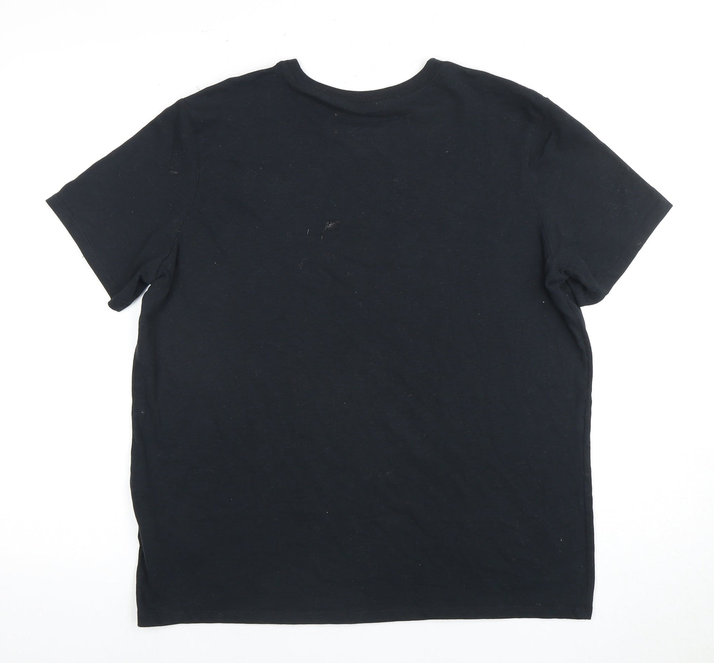 Nike Black T-Shirt, Unisex, L, Moisture Wicking Comfort