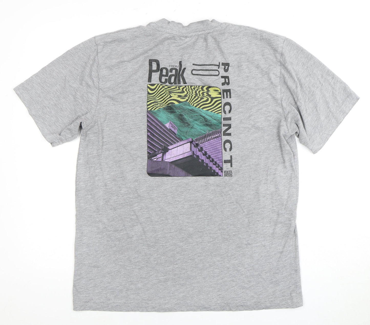 Hiker Babe Men's Grey Graphic Print T-Shirt, Size L