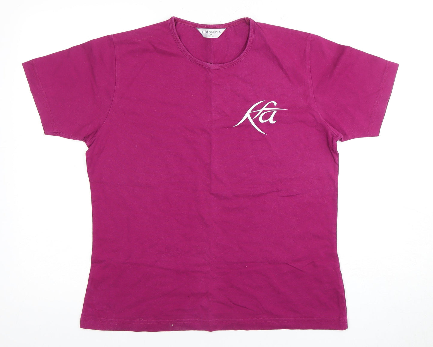 Unisex Adults UK Size 14 Kustom Kit Purple Basic T-Shirt