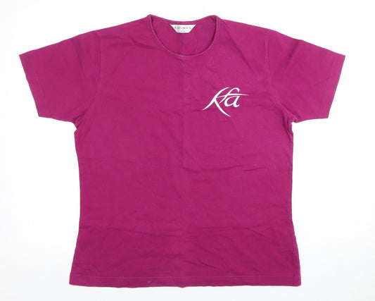 Unisex Adults UK Size 14 Kustom Kit Purple Basic T-Shirt