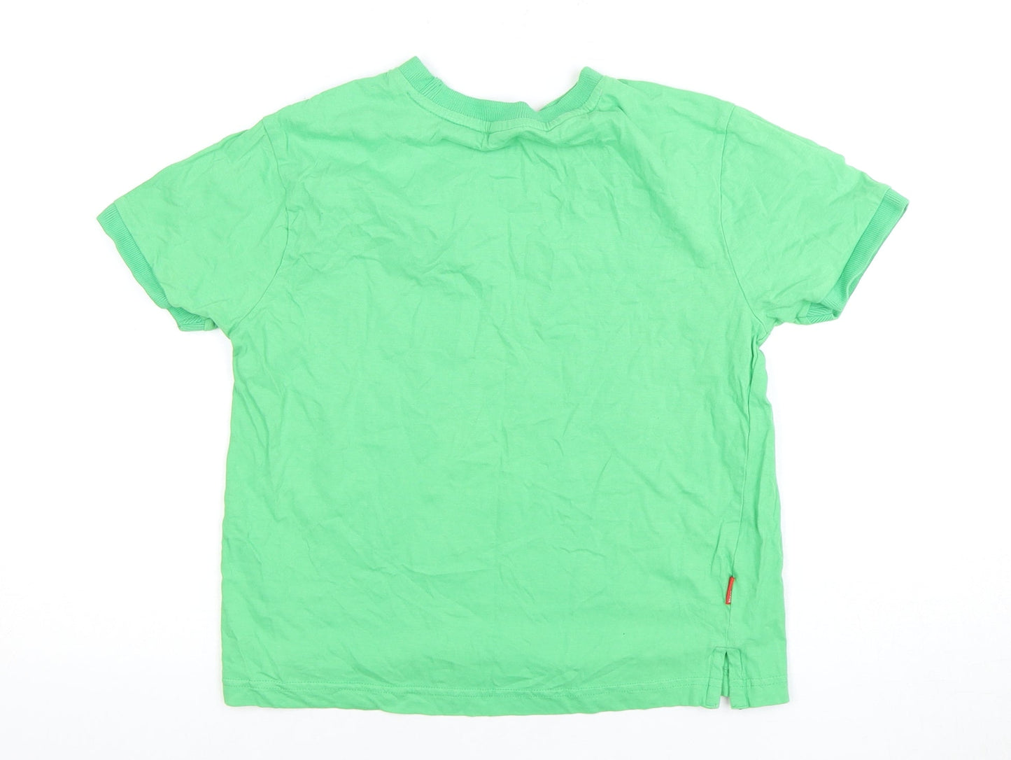Slazenger Boys Green T-Shirt 9-10 Years Crew Neck Solid