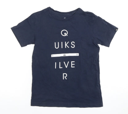 Quiksilver Boys Blue Graphic T-Shirt 8 Years