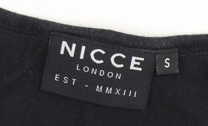 NICCE Men's Black Sleeveless T-Shirt Size S