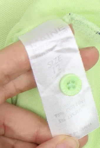 Maine New England Women's Green Polo Shirt Size 12