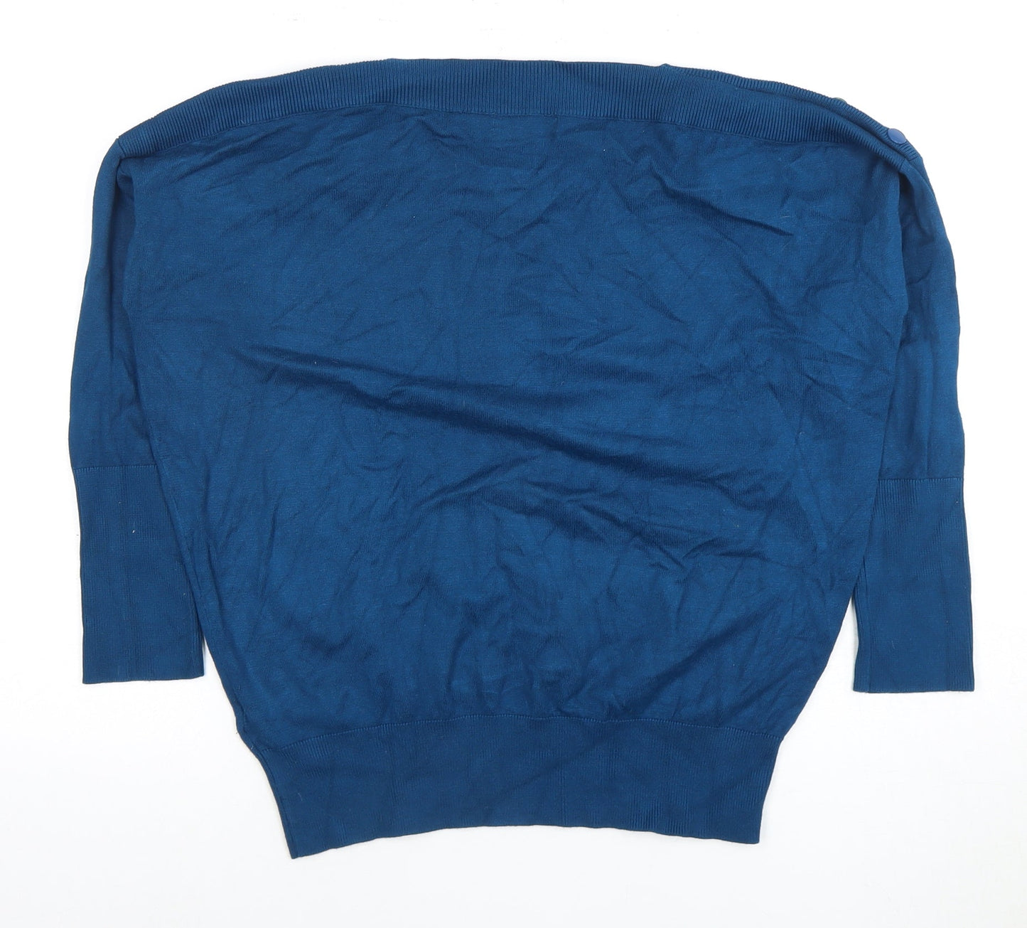 Womens UK Size M Monsoon Blue Basic Sweater