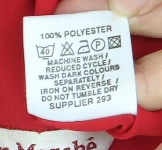 Bon Marche Women’s Red Button-Up Short Sleeve Blouse