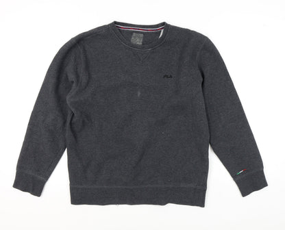 Mens UK Size L FILA Grey Pullover Sweatshirt