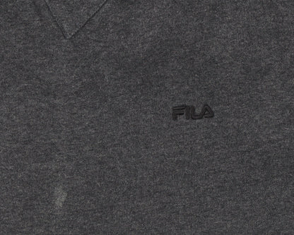 Mens UK Size L FILA Grey Pullover Sweatshirt