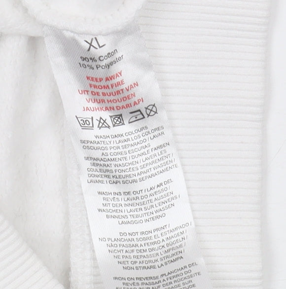 Womens UK Size XL Disney White Pullover Sweatshirt