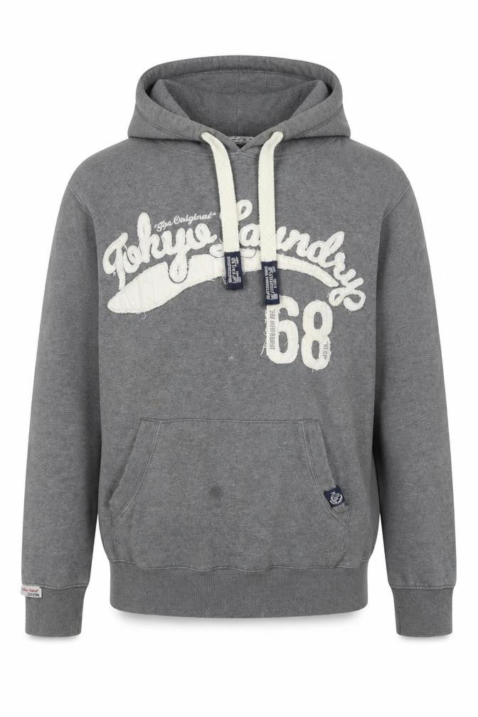 Mens UK Size S Tokyo Laundry Grey Pullover Hoodie