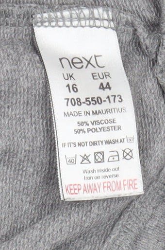 Womens UK Size 16 NEXT Grey Basic T-Shirt