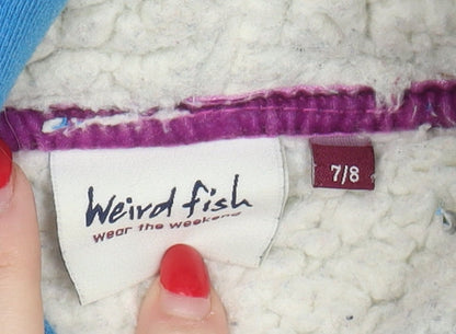 Weird Fish Girls Blue Full Zip Hoodie 7-8 Years