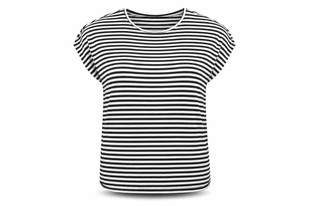 Womens UK Size S VERO MODA Black Basic T-Shirt