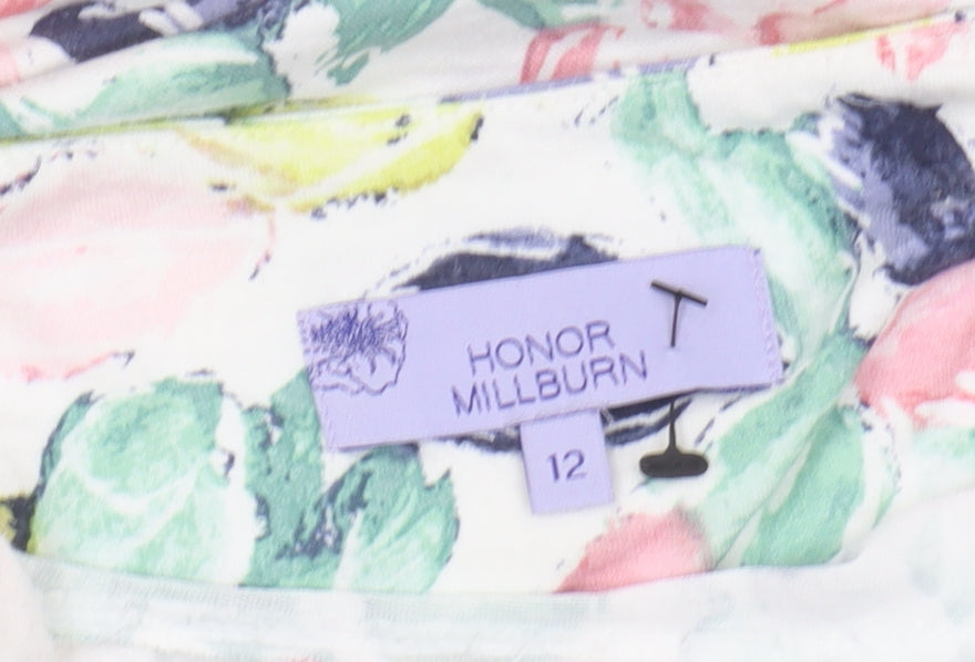 Womens UK Size 12 Honor Millburn Multicoloured Basic Blouse