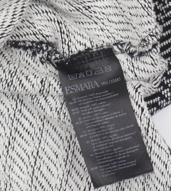 Womens UK Size 10 ESMARA Black Basic Blouse