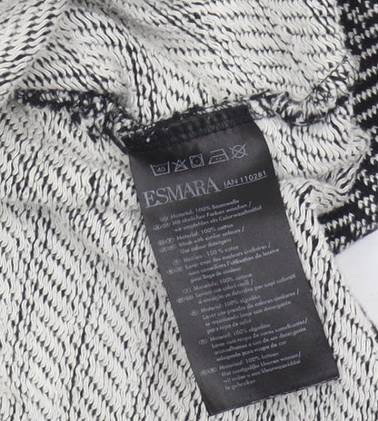 Womens UK Size 10 ESMARA Black Basic Blouse