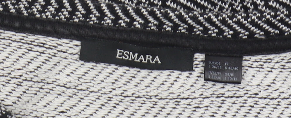 Womens UK Size 10 ESMARA Black Basic Blouse