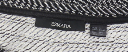 Womens UK Size 10 ESMARA Black Basic Blouse