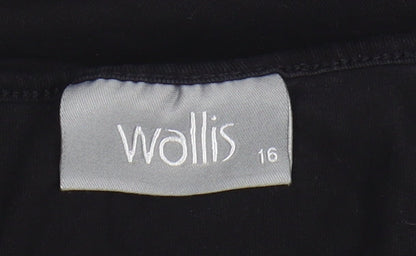 Womens UK Size 16 Wallis Black Camisole Tank