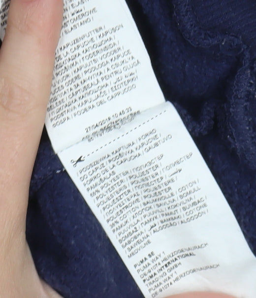 Puma Blue Unisex Hoodie M - Casual Cotton Pullover