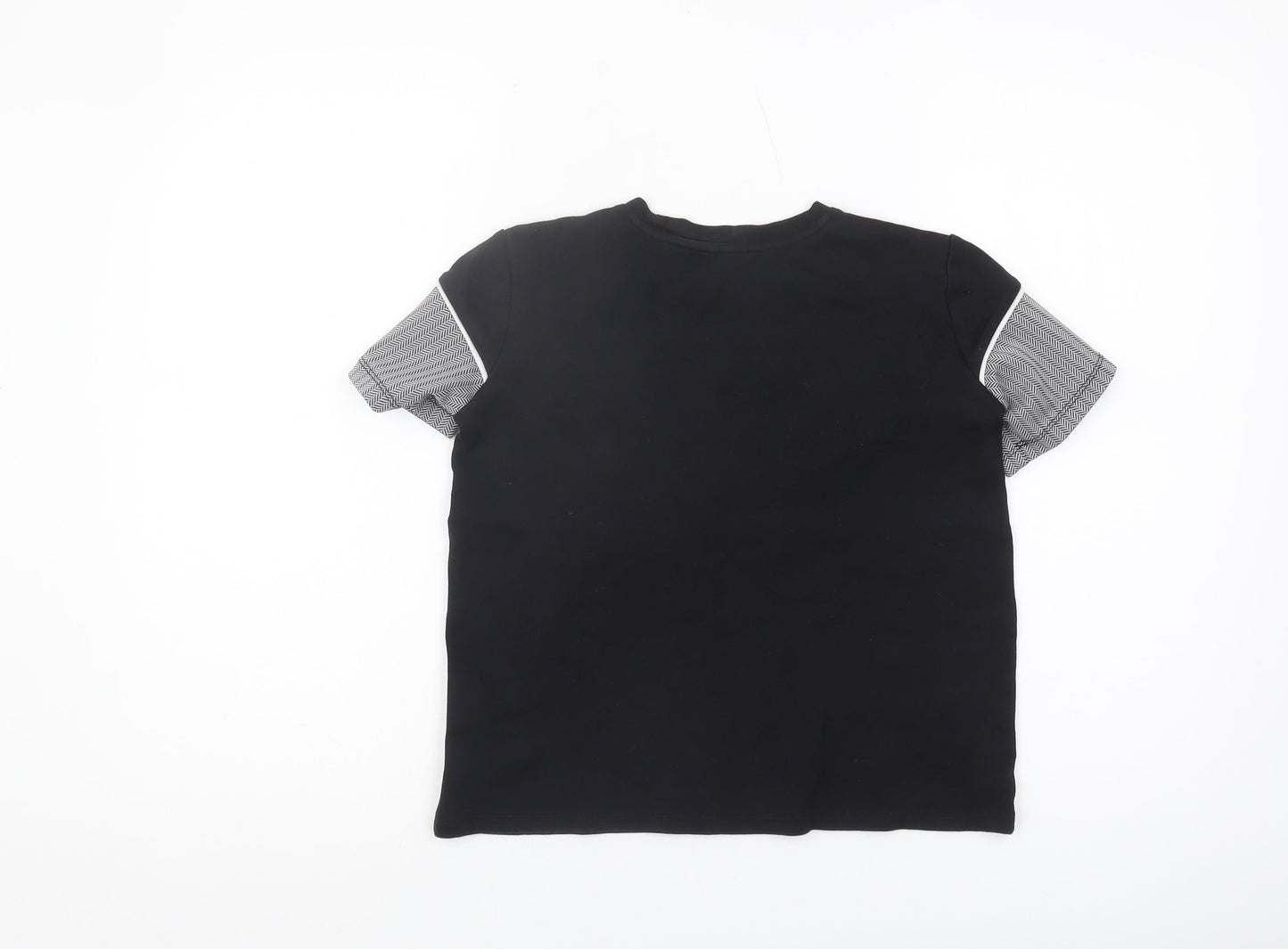 River Island Boys Black Graphic T-Shirt 9-10 Years