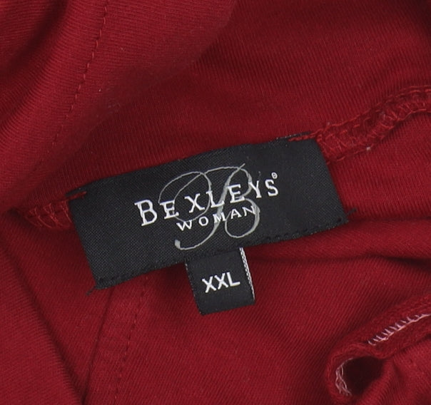 Bexleys Women's Red 2XL Sweatshirt with Rhinestones