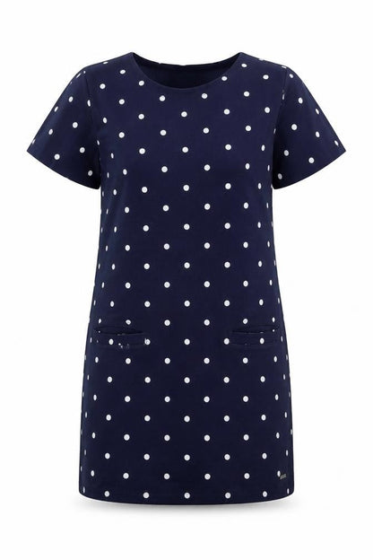 Joules Women's Blue Polka Dot Shift Dress Size 12