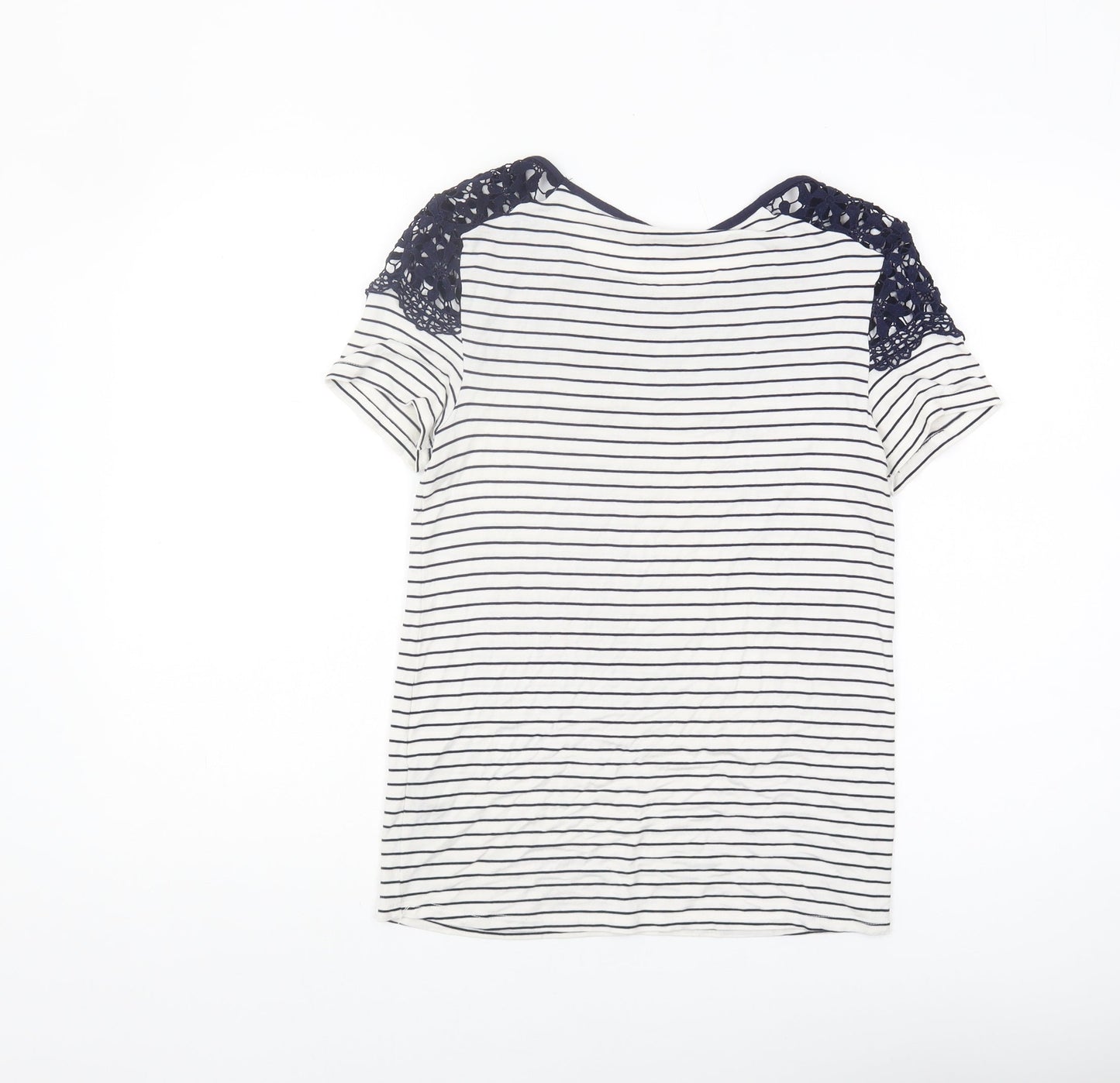 Womens UK Size 8 redherring Blue Basic T-Shirt
