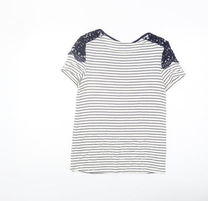 Womens UK Size 8 redherring Blue Basic T-Shirt