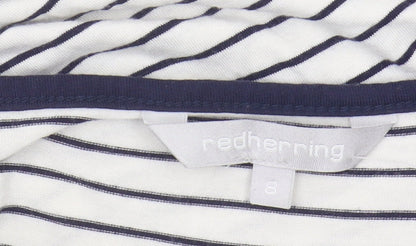 Womens UK Size 8 redherring Blue Basic T-Shirt