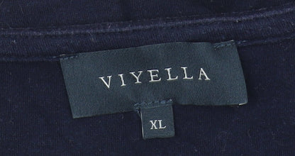 Womens UK Size XL Viyella Multicoloured Basic T-Shirt