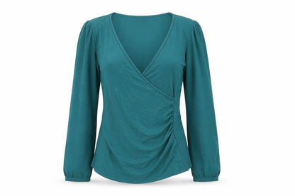 Womens UK Size 8 Boden Green Wrap Blouse