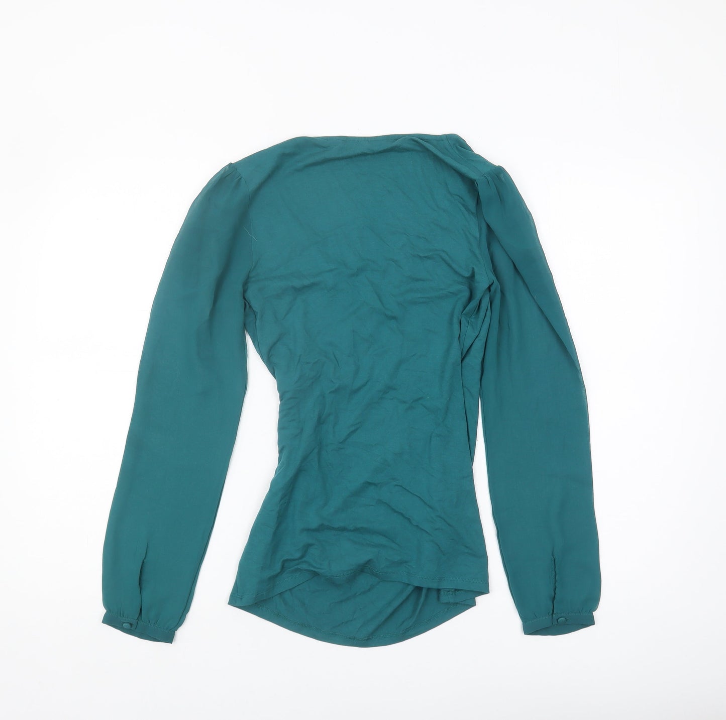 Womens UK Size 8 Boden Green Wrap Blouse