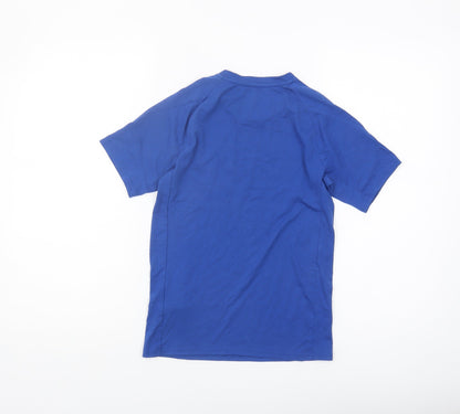 Puma Boys Blue T-Shirt, 11-12 Years, Crew Neck, Logo Accent