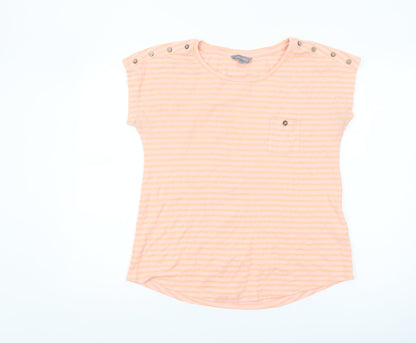 Womens UK Size 12 Principles Orange Basic T-Shirt