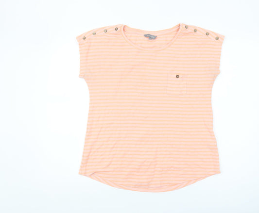 Womens UK Size 12 Principles Orange Basic T-Shirt
