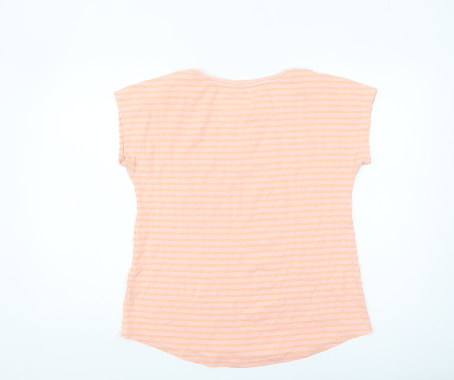 Womens UK Size 12 Principles Orange Basic T-Shirt