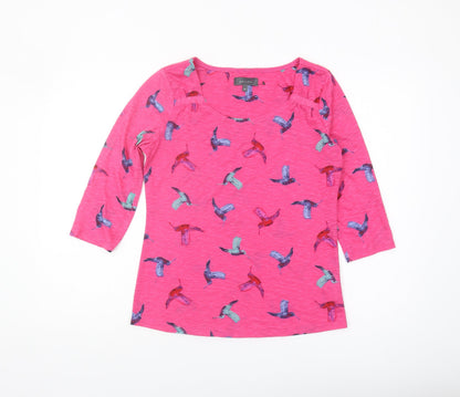 Womens UK Size 10 Marks and Spencer Pink Basic T-Shirt