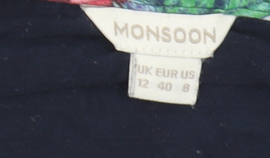 Womens UK Size 12 Monsoon Multicoloured Basic Blouse
