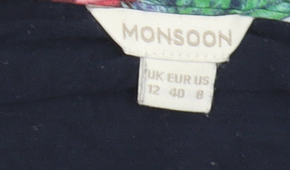 Womens UK Size 12 Monsoon Multicoloured Basic Blouse