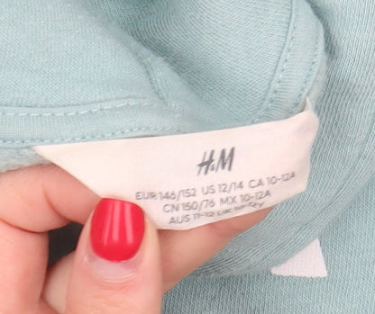 H&M Boys Blue NASA Pullover Hoodie Size 18 Years