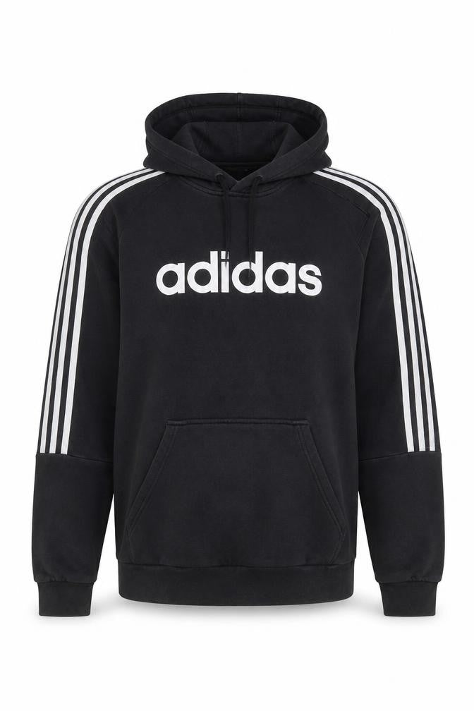 Mens UK Size S adidas Black Pullover Hoodie