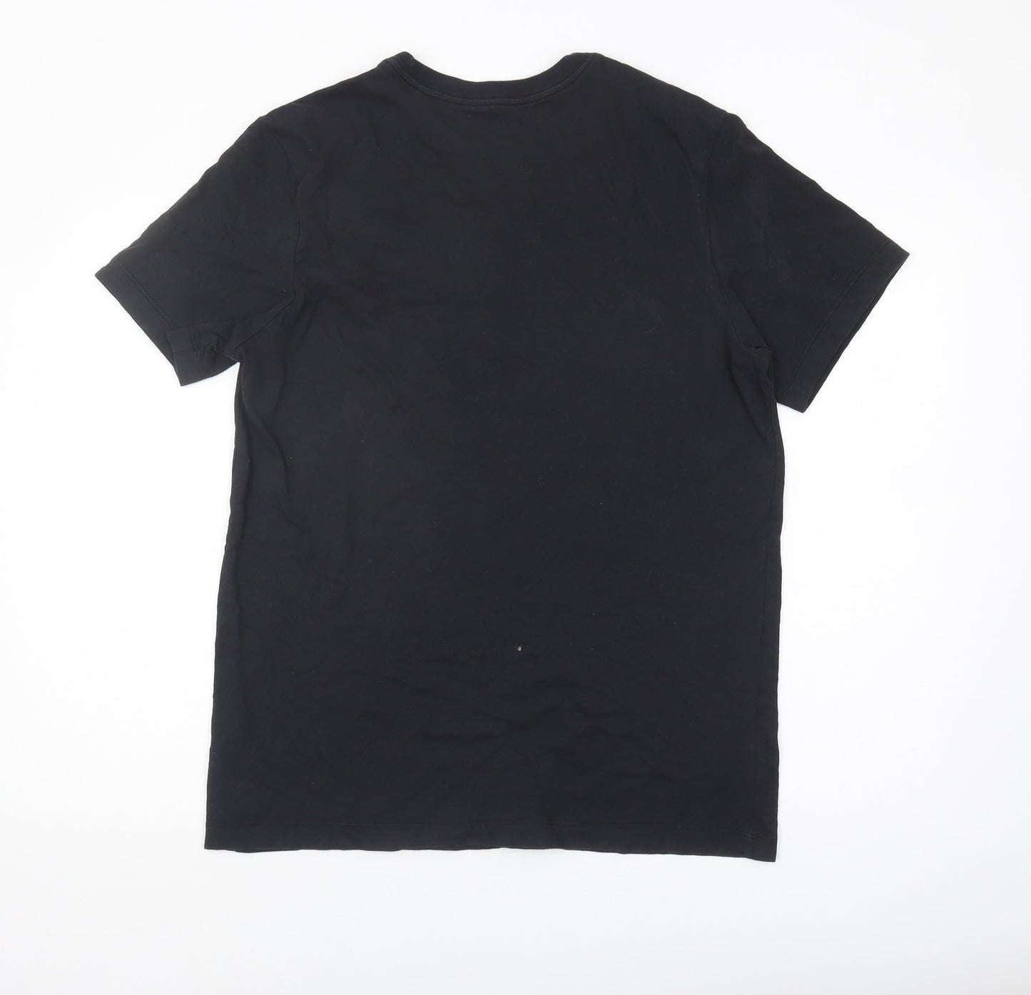 Nike Men's Black Graphic T-Shirt M Dri-FIT Sports Tee