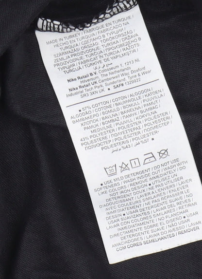 Nike Men's Black Graphic T-Shirt M Dri-FIT Sports Tee